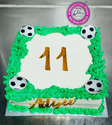 Football Fresh Cream Cake