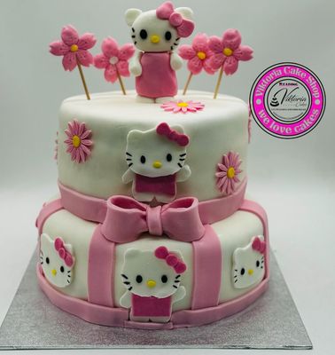 Hello Kitty Royal Icing Cake
