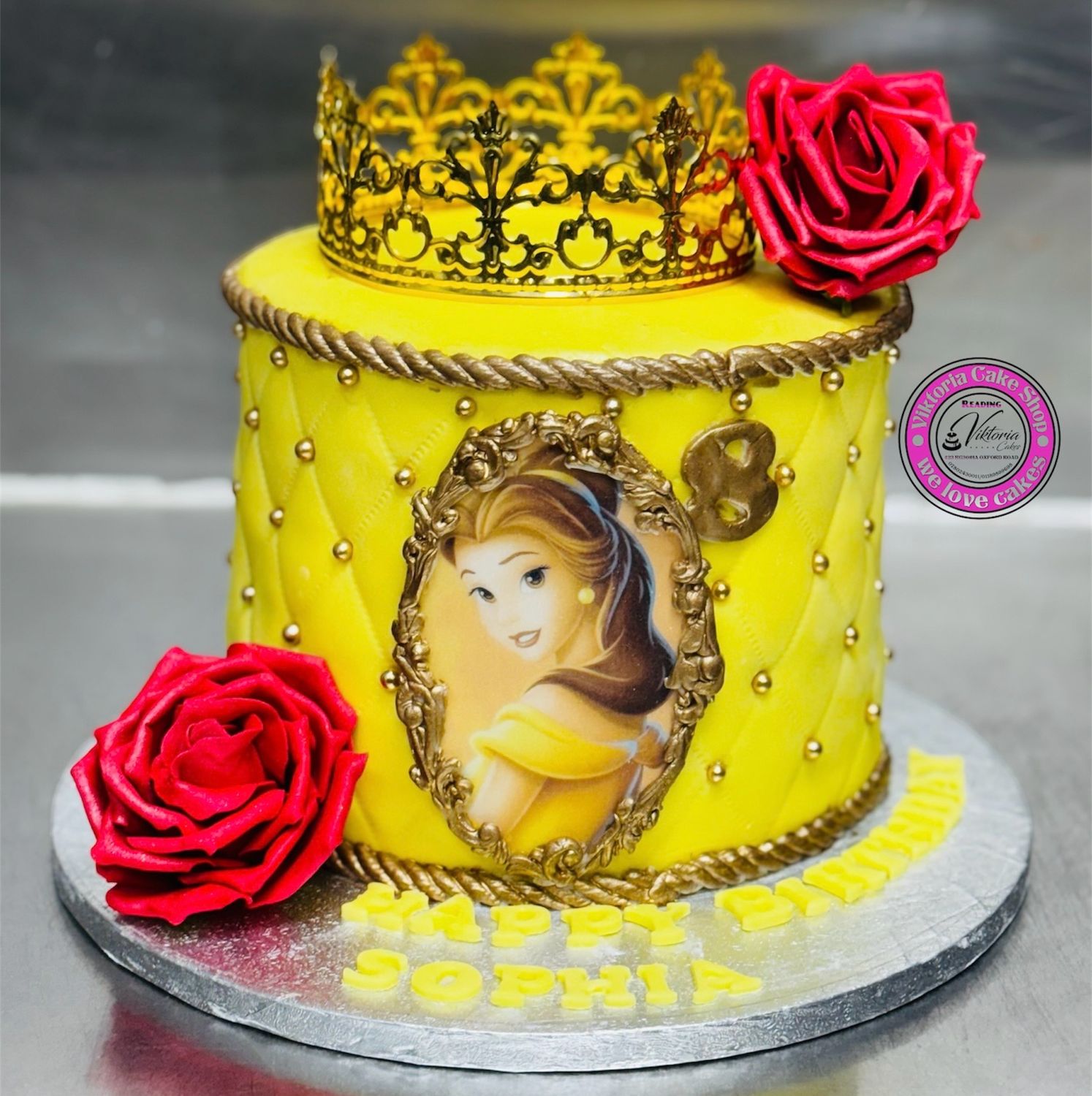 Belle Princess Royal Icing Cake