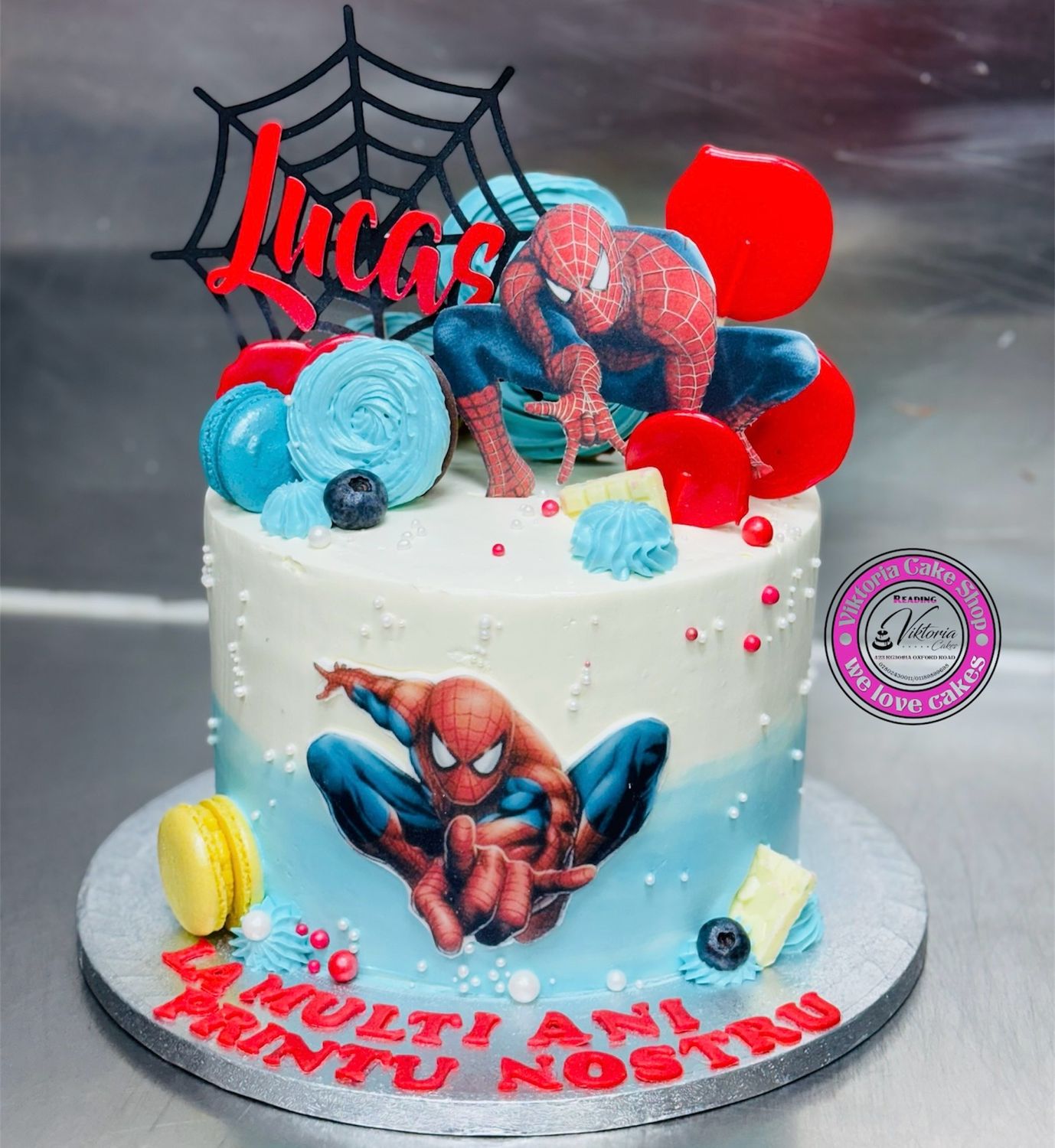 Spider-Man Cake Fresh Cream
