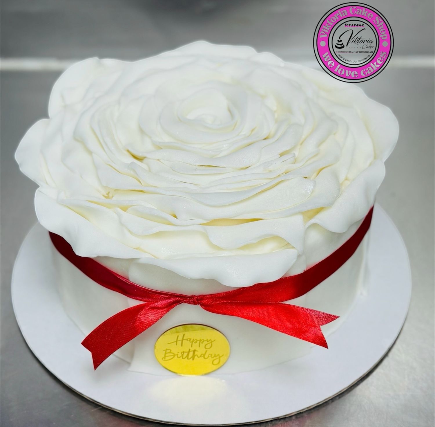 Rose Elegant Cake Icing Fondat