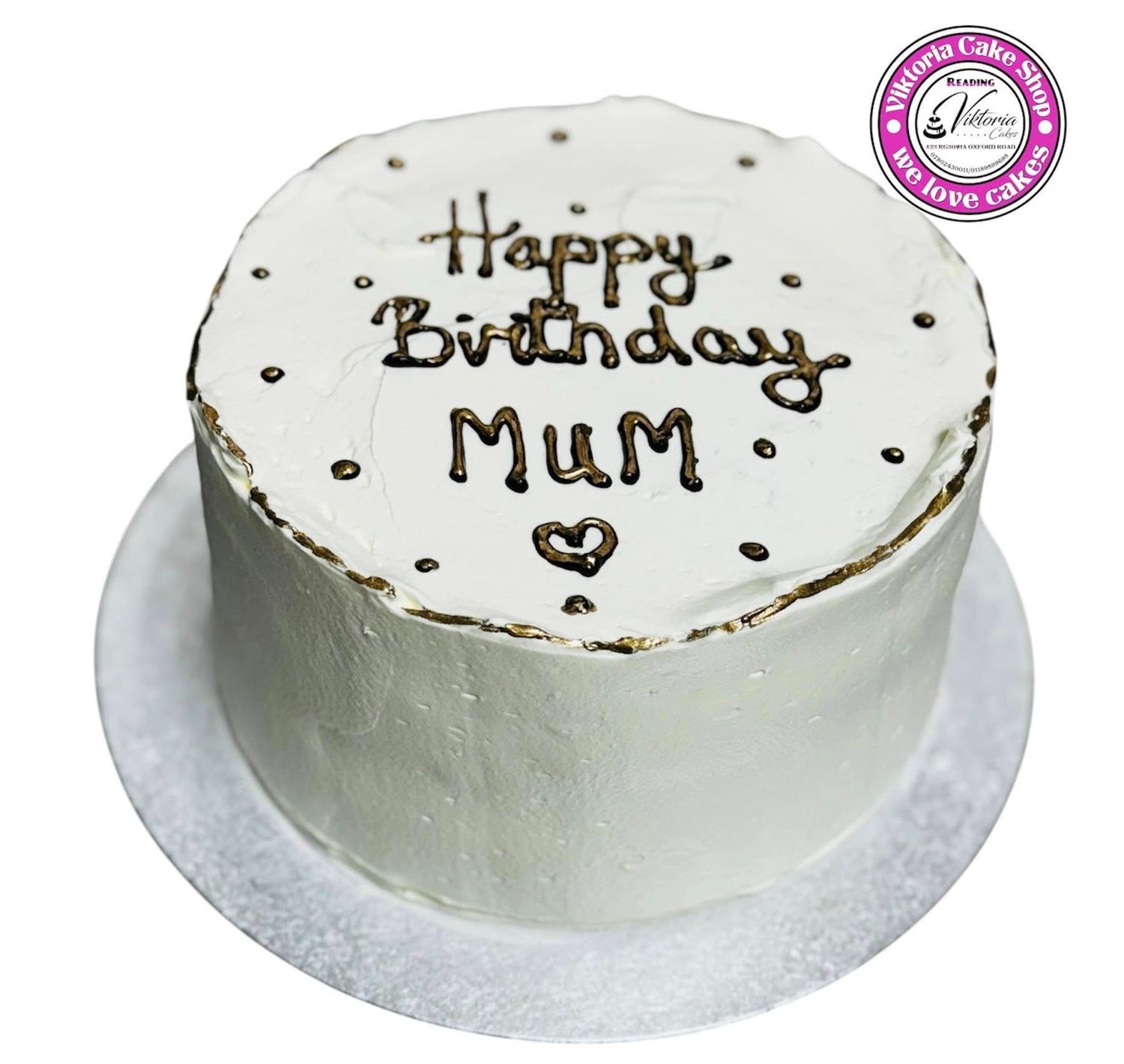 Sweet Elegance Mum  Gold  Fresh Cream Cake Mothers day