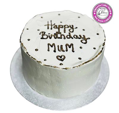 Sweet Elegance Mum  Gold  Fresh Cream Cake Mothers day