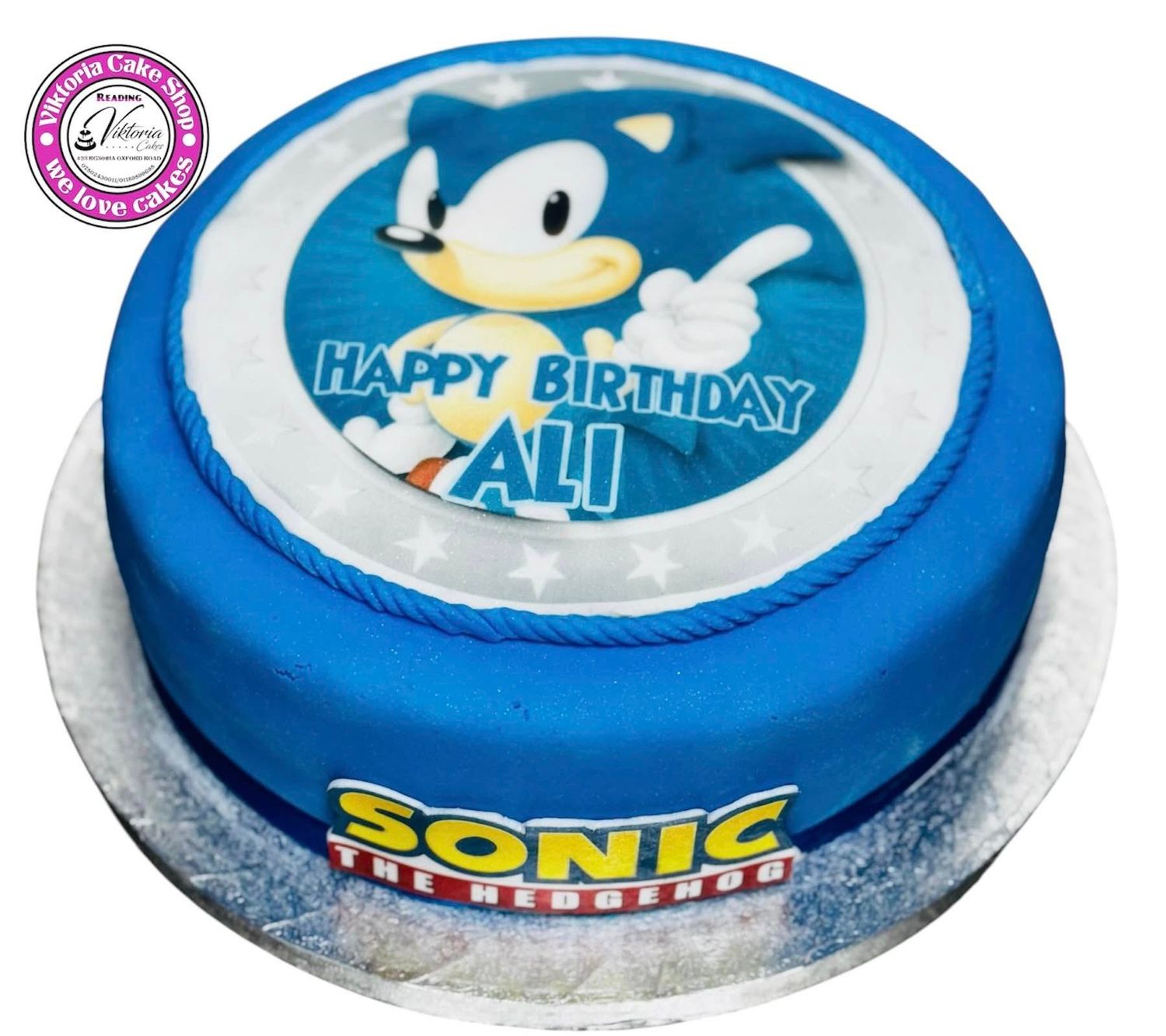 Sonic Cake Fondant cake
