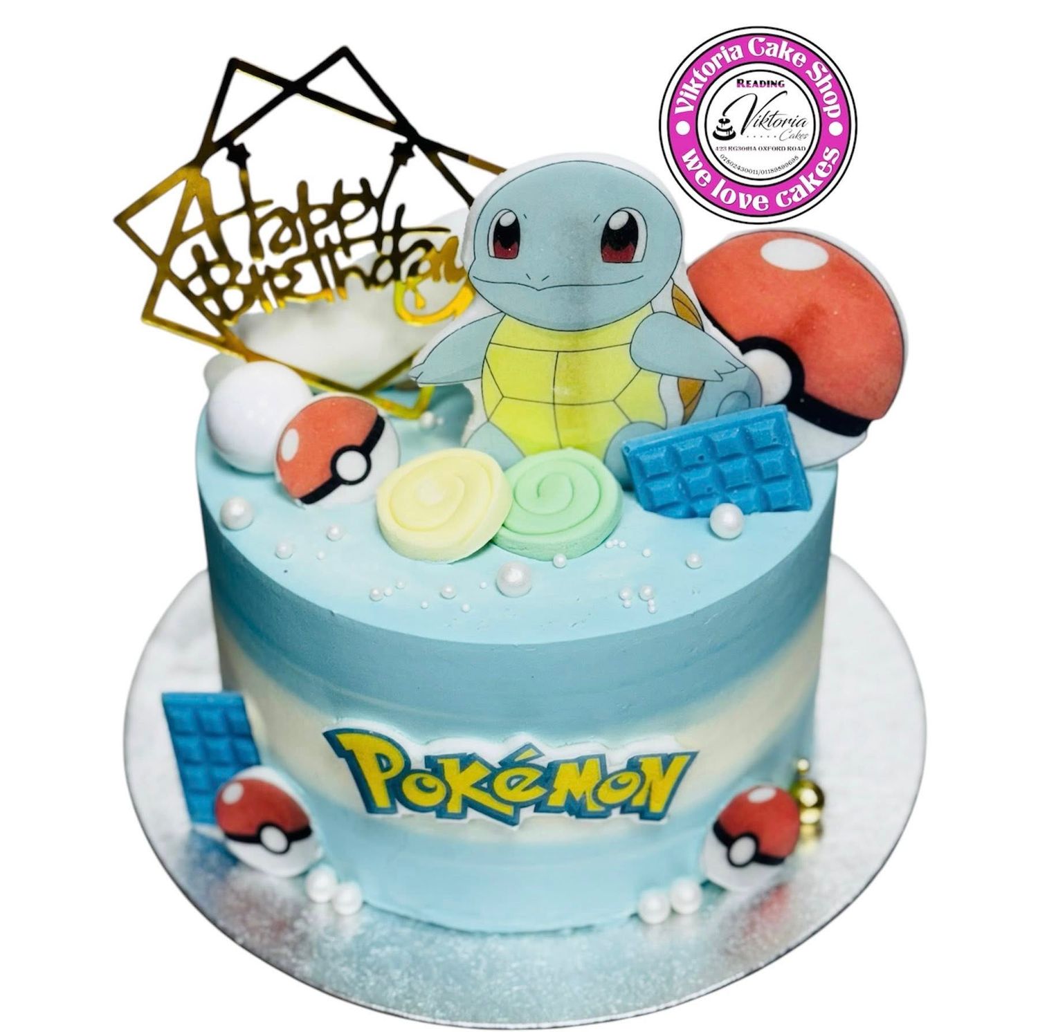 Pokemon Cake Fresh Cream Personalized
