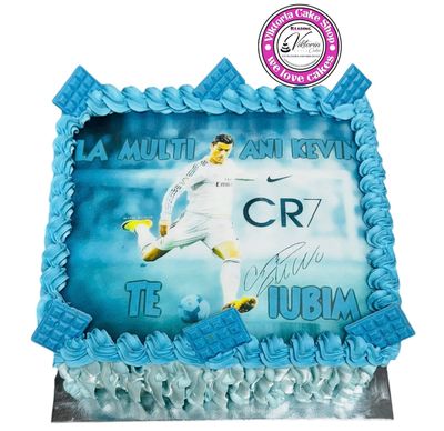 Cristiano Ronaldo   Birthday Cake Square