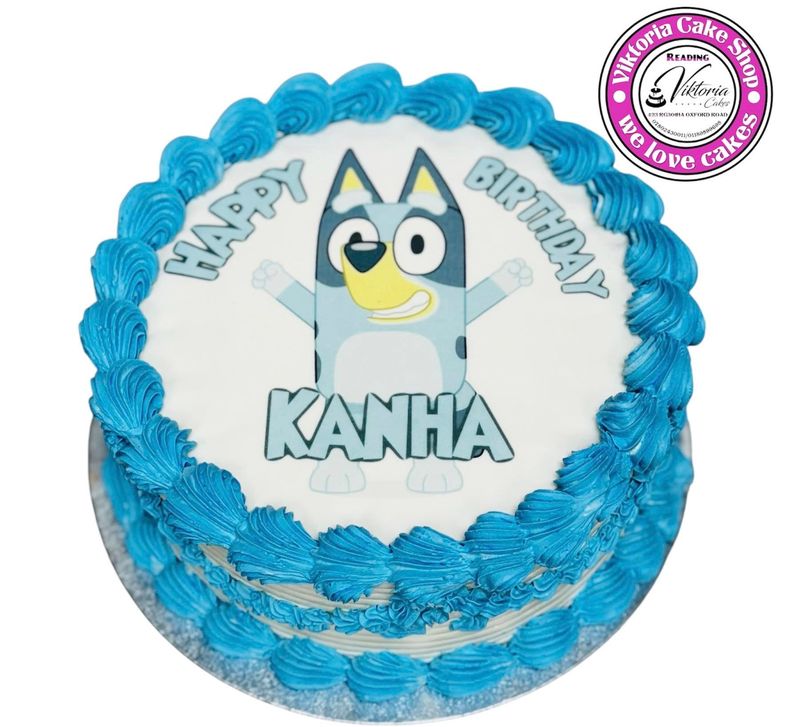 Bluey Picture Fresh Cream Cake