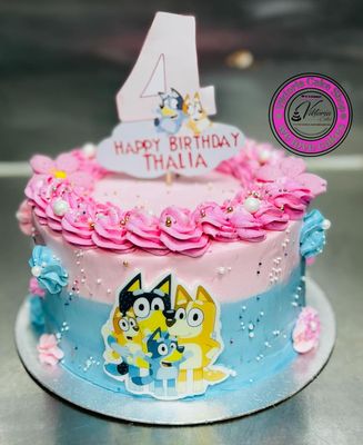 Bluey Fresh Cream Cake