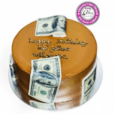 Money Chocolate fresh cream cake