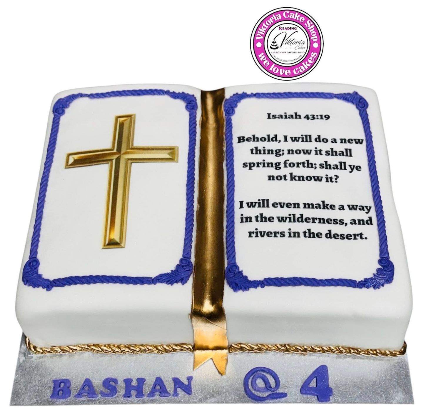 Holy Book Celebration  base fondant  Reading