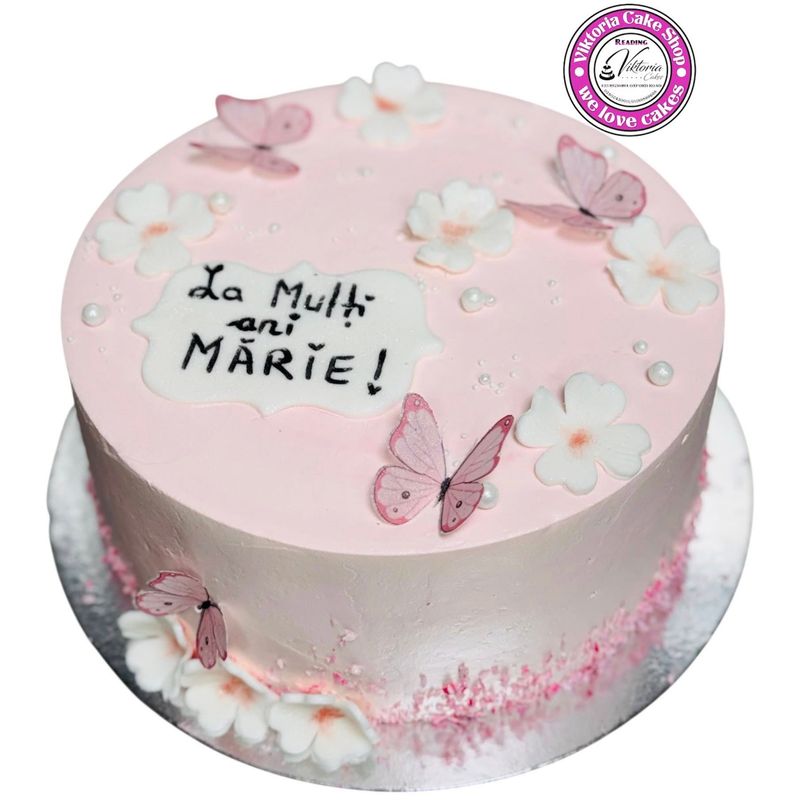 Rosy Butterfly Cake Petal Wings Cake Birthday Cake Cream