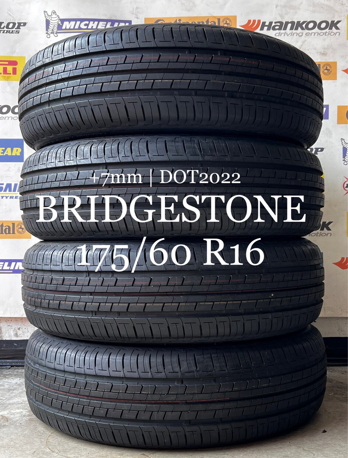 175/60/16 BRIDGESTONE (4x) zomerbanden +7mm DOT2022 VOL PROFIEL