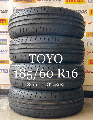 185/60/16 TOYO zomerbanden 8mm DOT4919