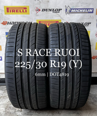 225/30/19 (2x) zomerbanden S Race RUOI ROTALLA 6mm DOT4819