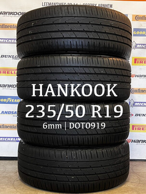 235/50/19 (4x) HANKOOK zomerbanden 6mm DOT0919