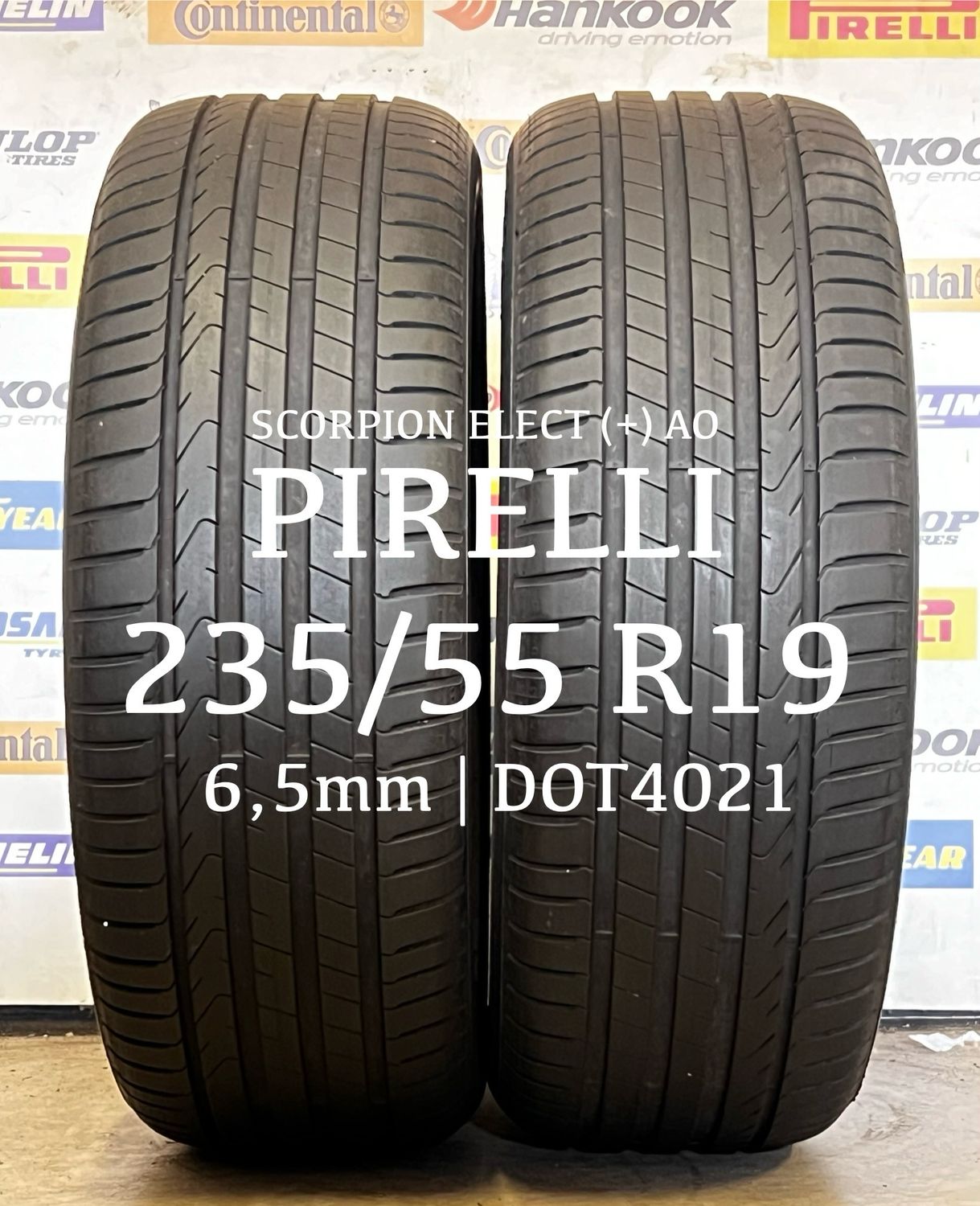 235/55/19 PIRELLI (2x) zomerbanden 6,5mm DOT4021