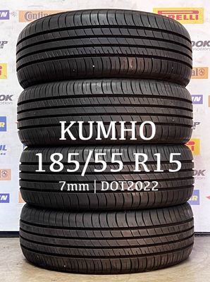185/55/15 KUMHO (4x) zomerbanden 7mm DOT2022 185/55/15 KUMHO (4x) zomerbanden 7mm DOT2022