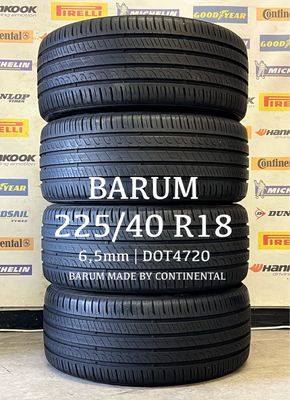225/40/18 BARUM (4x) zomerbanden 6-6,5mm DOT4720 225/40/18 BARUM (4x) zomerbanden 6-6,5mm DOT4720