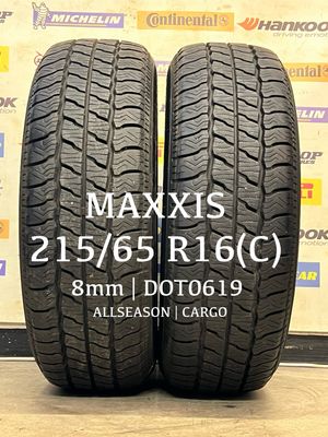 215/65/16 C MAXXIS (2x) 4-SEASON Banden 8mm DOT0619 215/65/16 C MAXXIS (2x) 4-SEASON Banden 8mm DOT0619