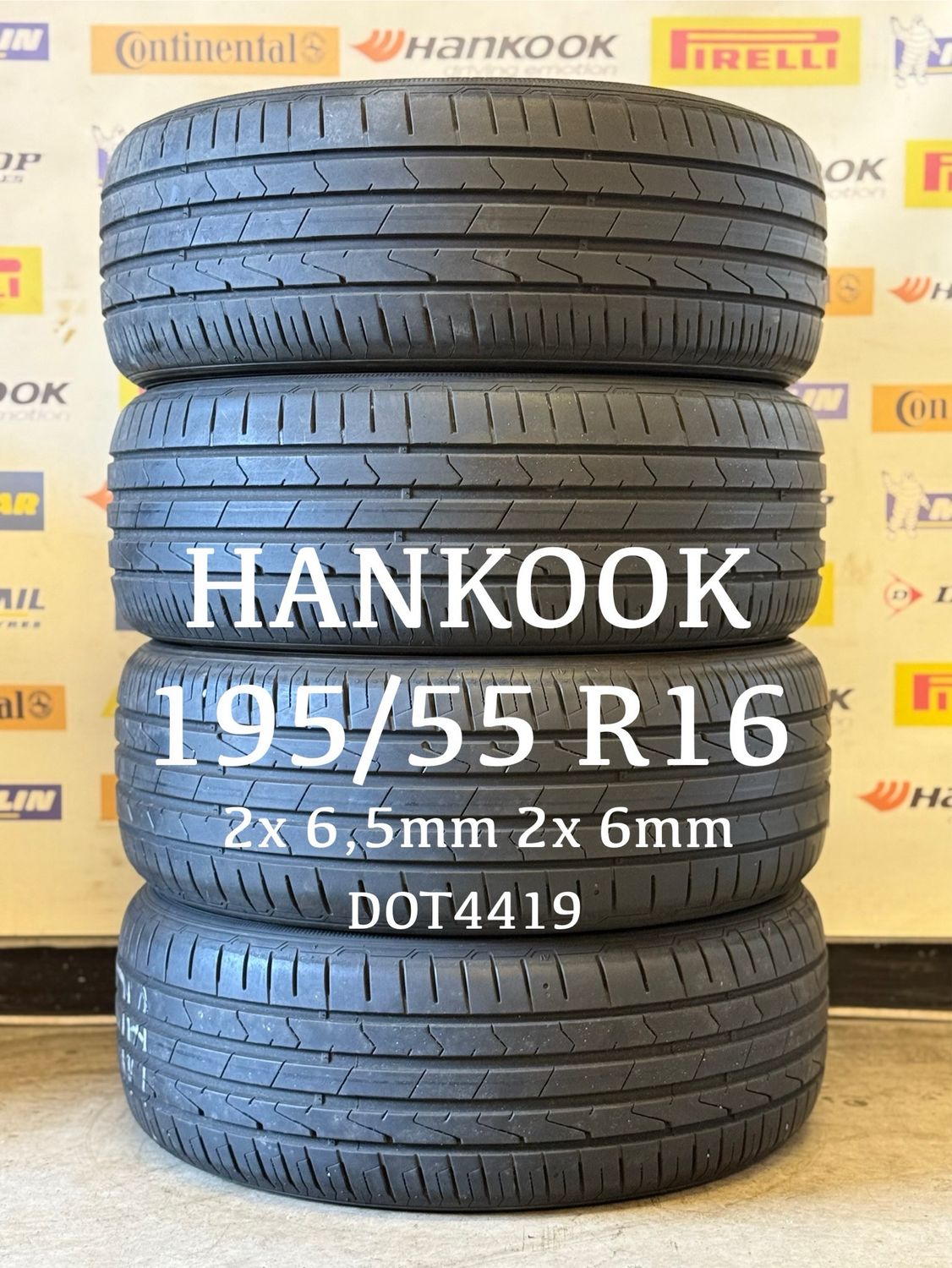 195/55/16 (4x) HANKOOK zomer DOT4419