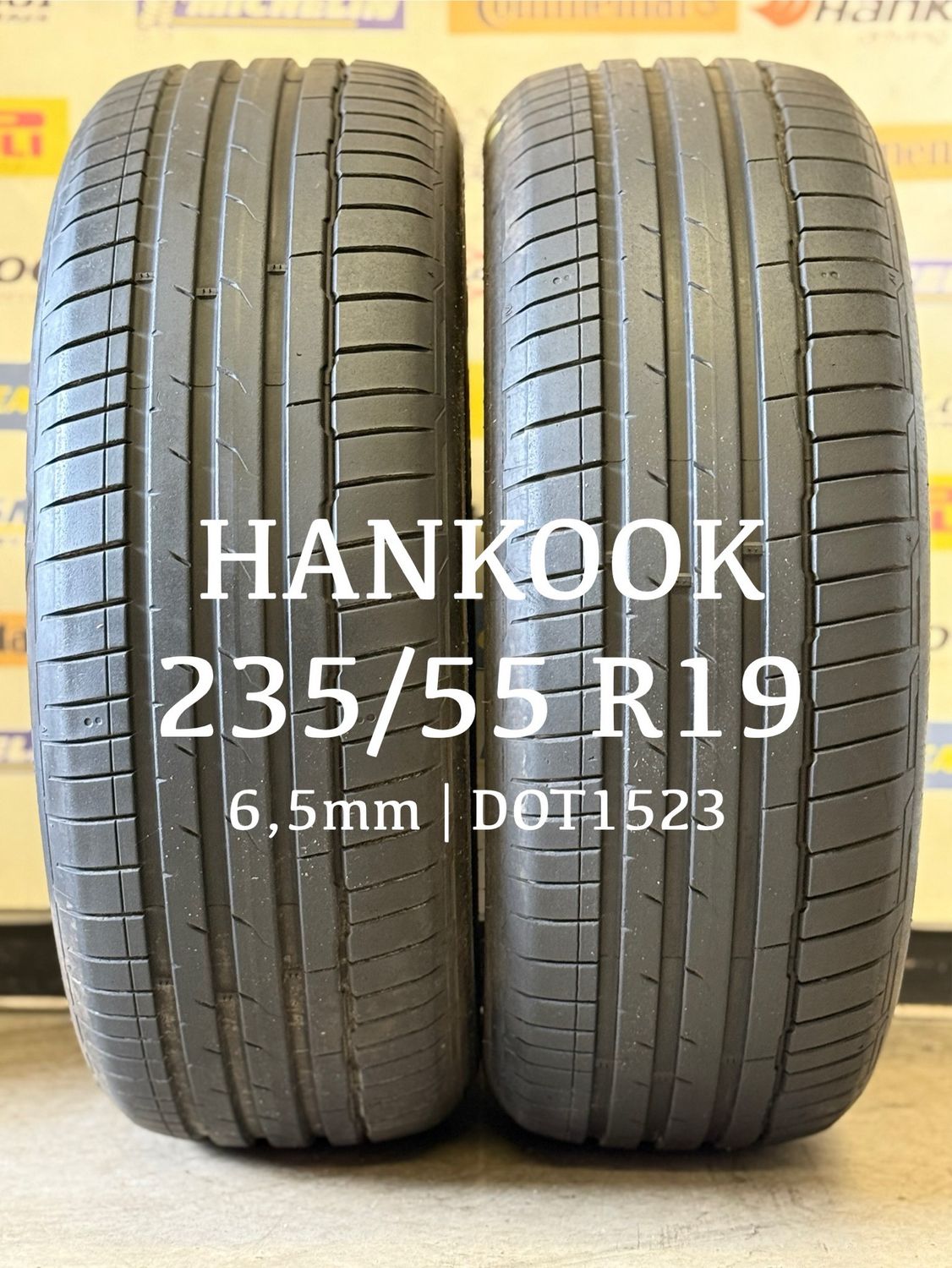 235/55/19 (2x) HANKOOK 6,5mm DOT1523