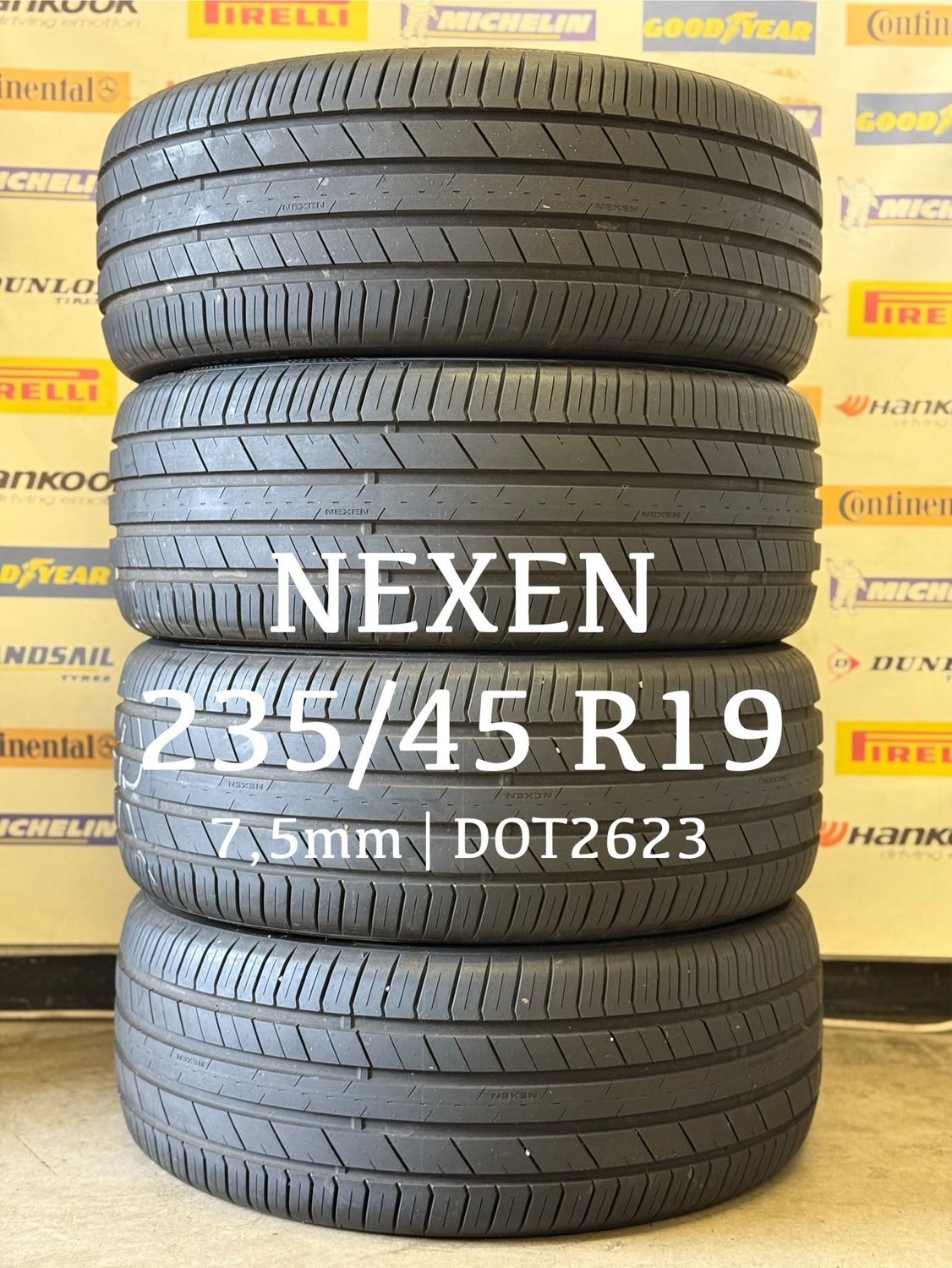 235/45/19 (4x) NEXEN 7,5mm DOT2623