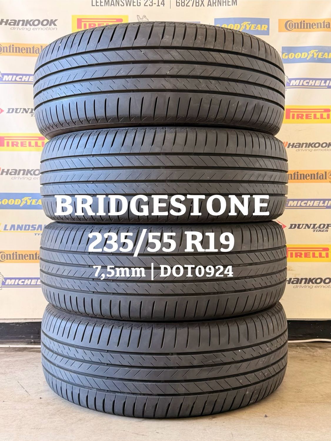 235/55/19 BRİDGESTONE zomerbanden 7,5mm DOT0924