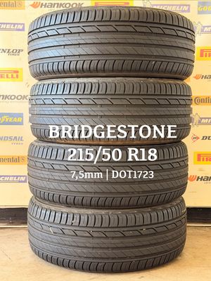 215/50/18 BRIDGESTONE zomerbanden 7,5mm DOT1723