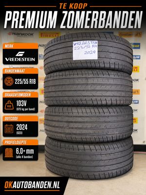 225/55/18 VREDESTEIN zomerbanden +6mm DOT2324