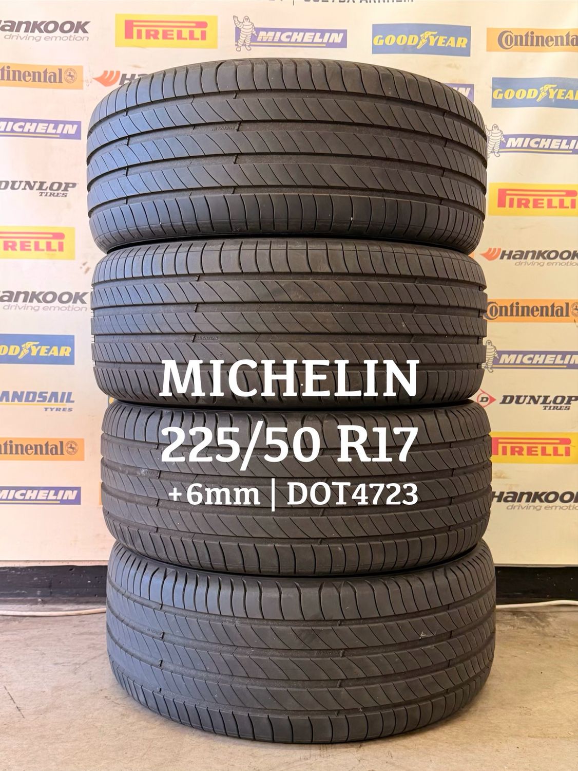 225/50/17 MICHELIN zomerbanden +6mm DOT4723