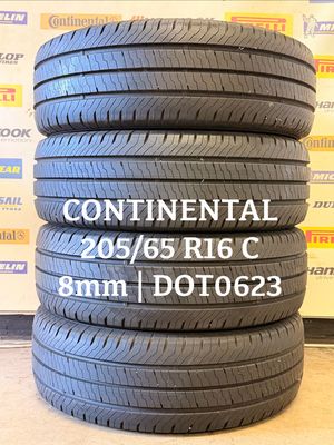 205/65/16 CONTINENTAL zomerbanden 8mm DOT0623