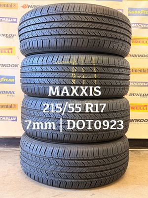 215/55/17 MAXXIS zomerbanden 7mm DOT0923