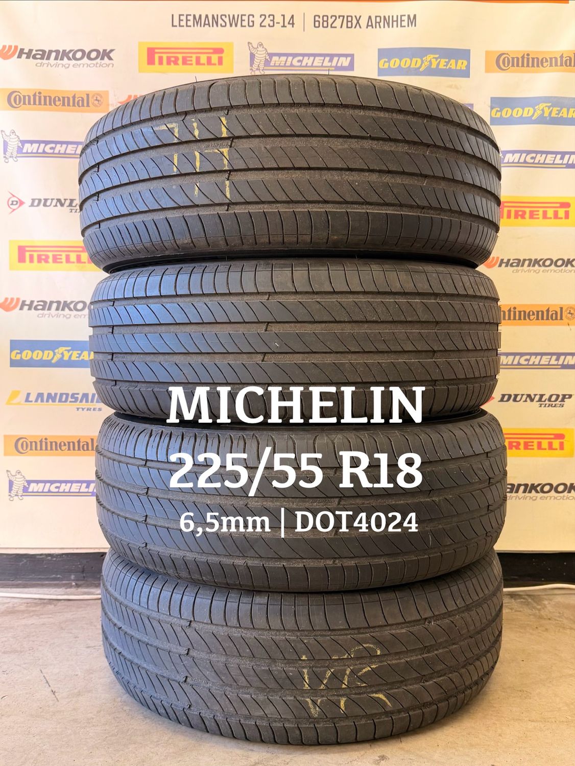225/55/18 MICHELIN zomerbanden 6,5mm DOT4024