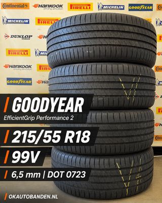 215/55/18 GOODYEAR zomerbanden 6,5mm DOT0723