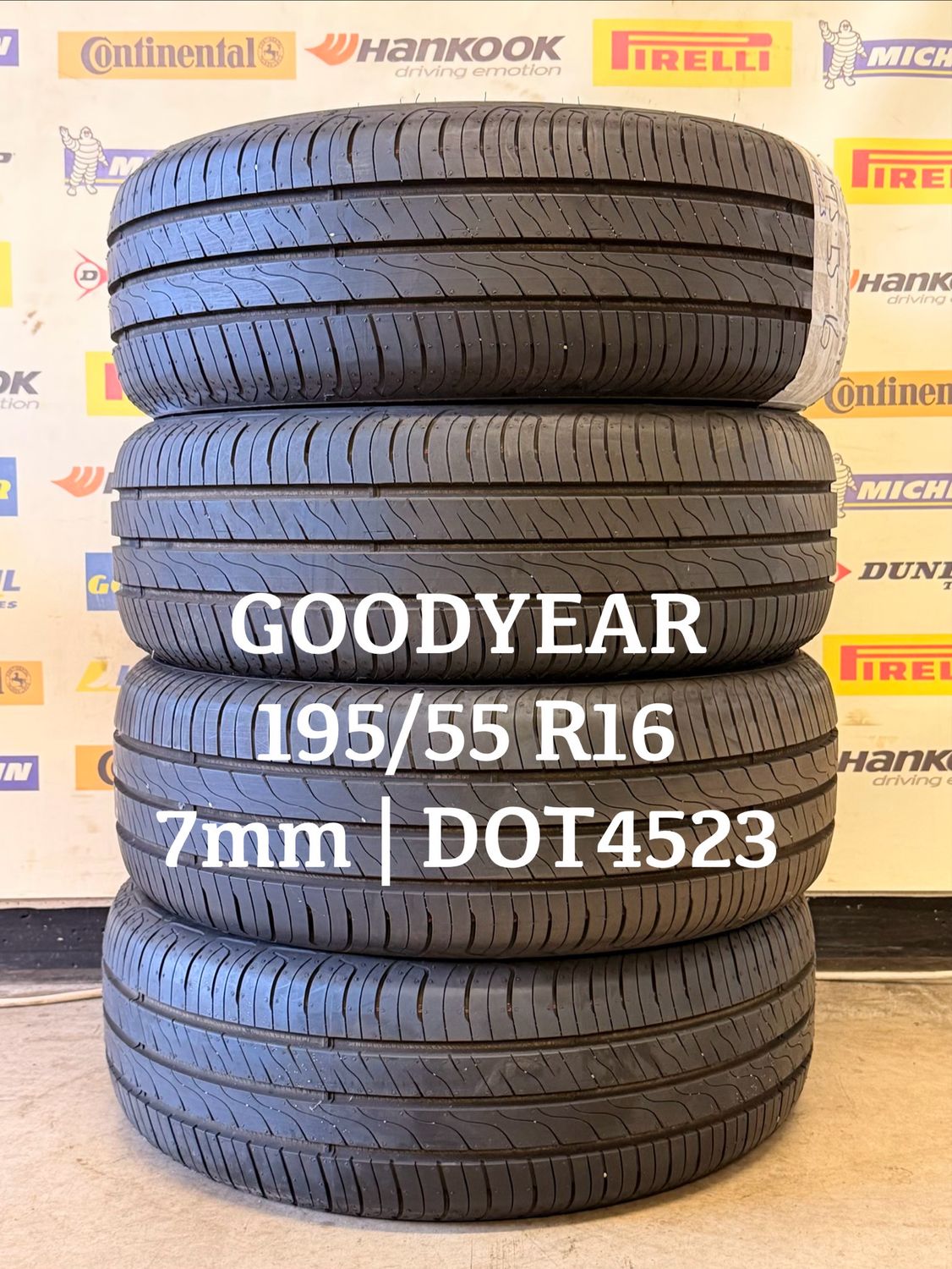 195/55/16 GOODYEAR zomerbanden 7mm DOT4523