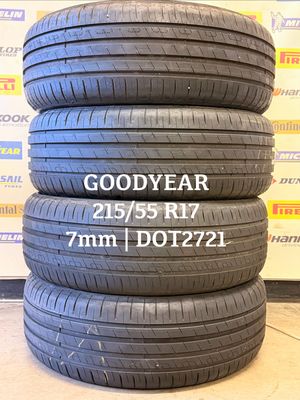 215/55/17 GOODYEAR zomerbanden 7mm DOT2721