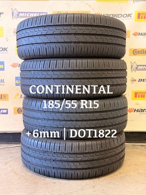 185/55/15 CONTINENTAL zomerbanden +6mm DOT1822