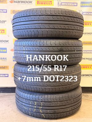 215/55/17 HANKOOK zomerbanden +7mm DOT2323