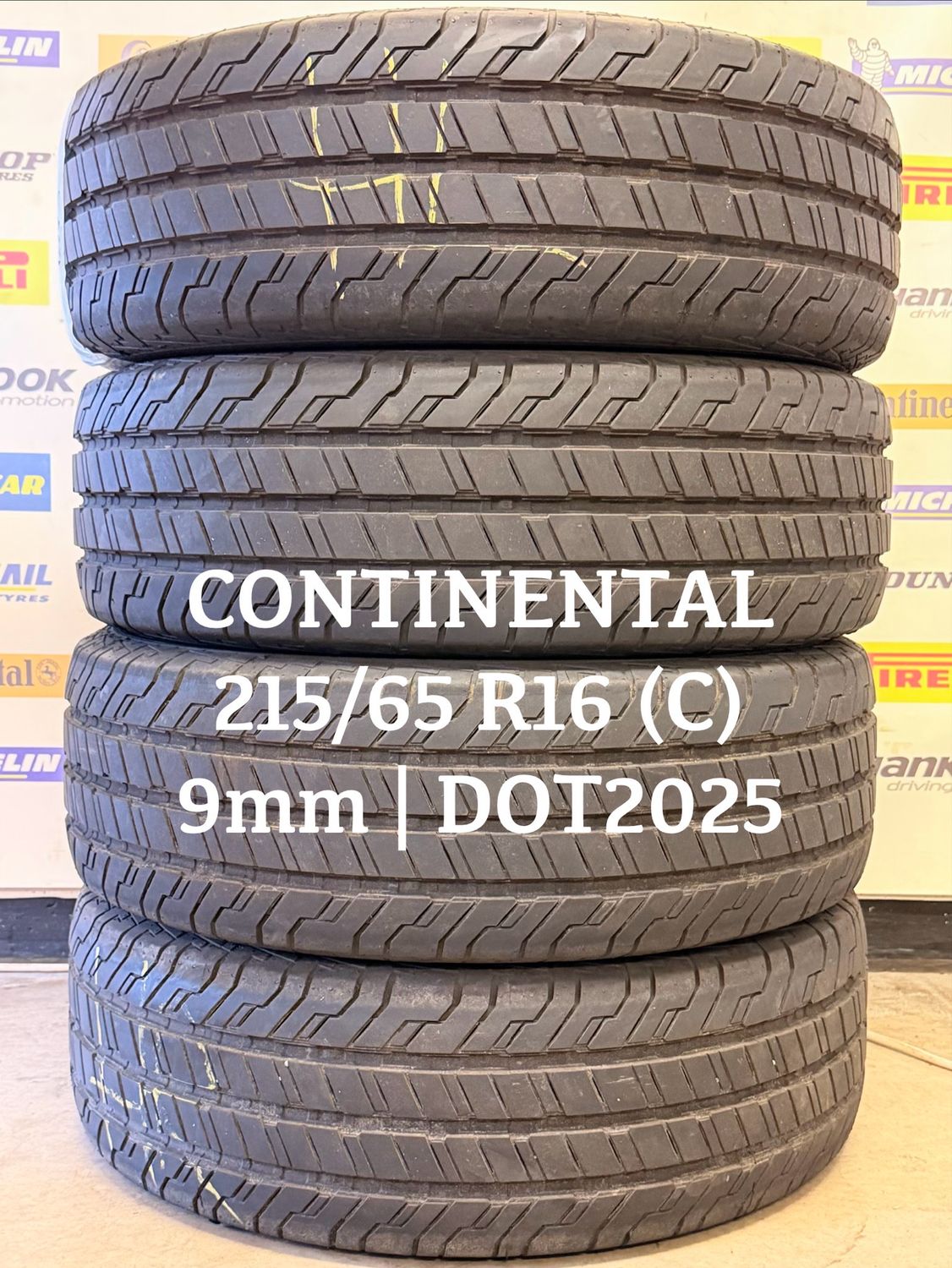 215/65/16 CONTINENTAL zomerbanden 9mm DOT2025