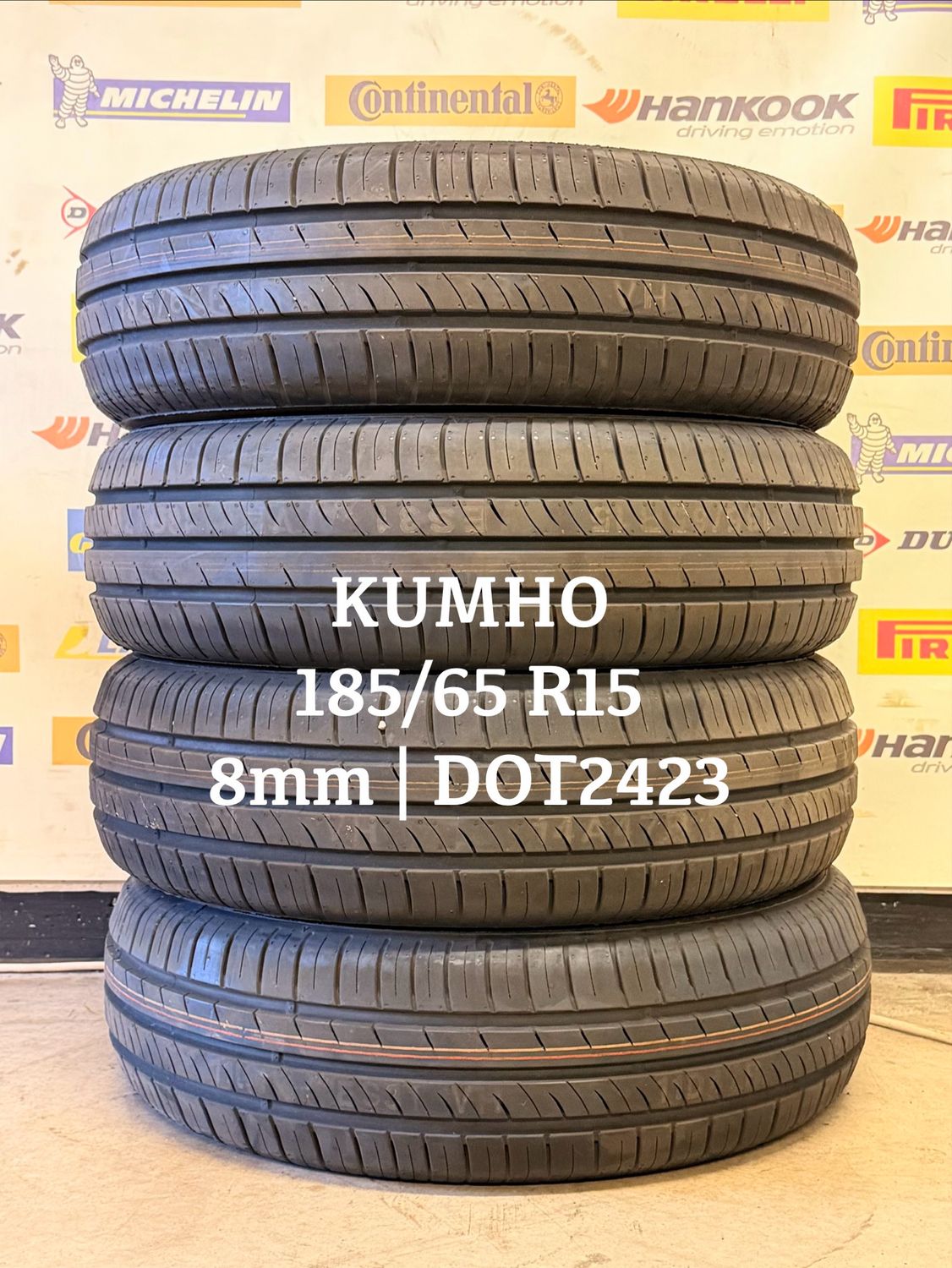 185/65/15 KUMHO zomerbanden 8mm DOT2423