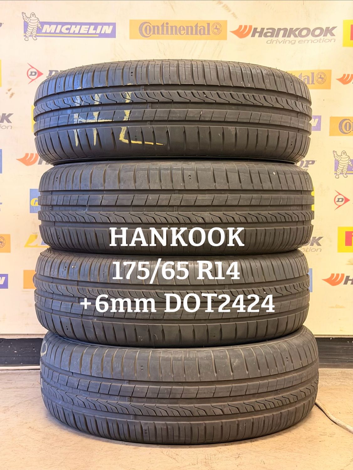 175/65/14 HANKOOK zomerbanden +6mm DOT2424
