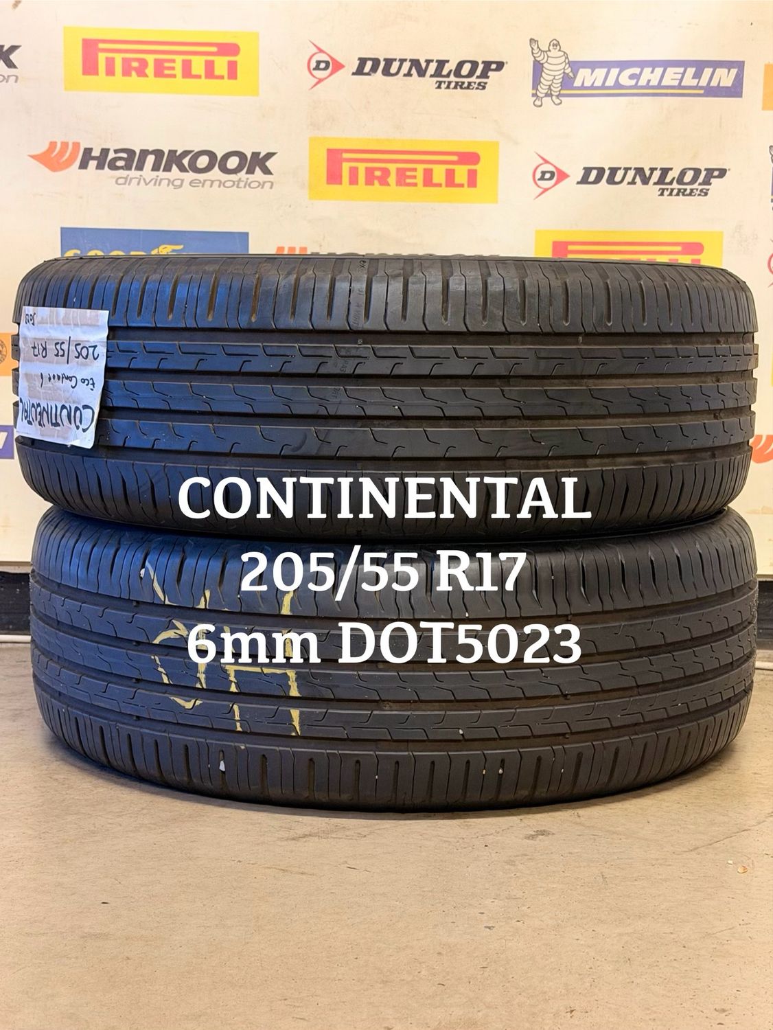 205/55/17 CONTINENTAL zomerbanden 6mm DOT5023