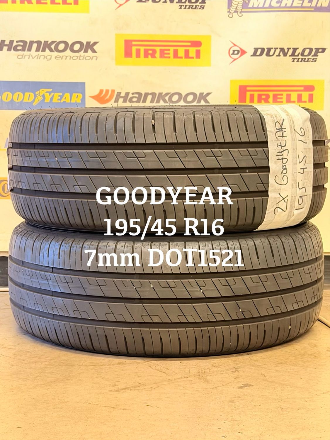 195/45/16 GOODYEAR zomerbanden 7mm DOT1521