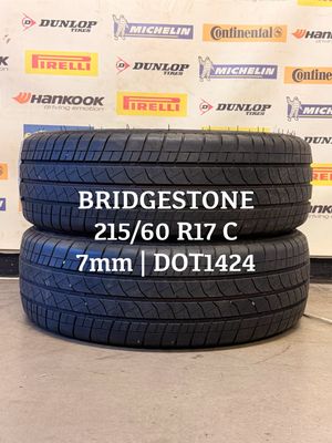 215/60/17 BRIDGESTONE zomerbanden 7mm DOT 1424