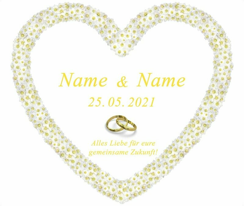 Hochzeitsherz aus zarten Christrosen Hochzeitsherz aus zarten Christrosen