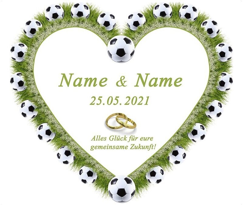 Hochzeitsherz "Fußball-Liebe"