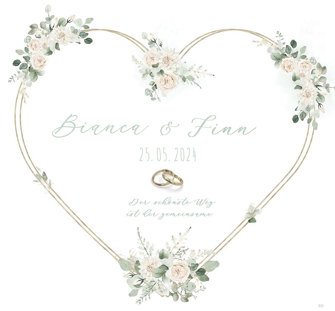 Hochzeitsherz  Blush Roses