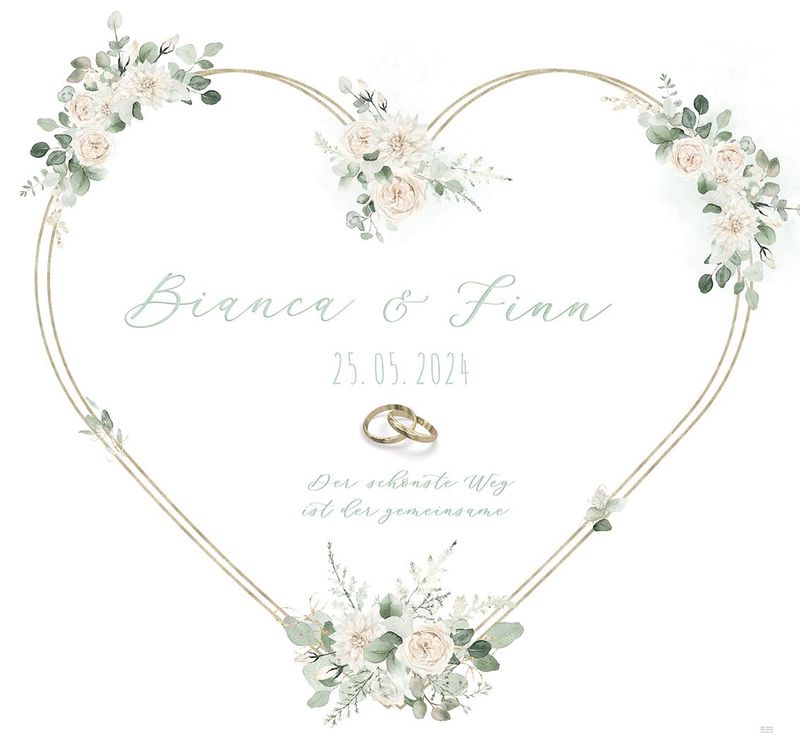 Hochzeitsherz Blush Roses Hochzeitsherz Blush Roses