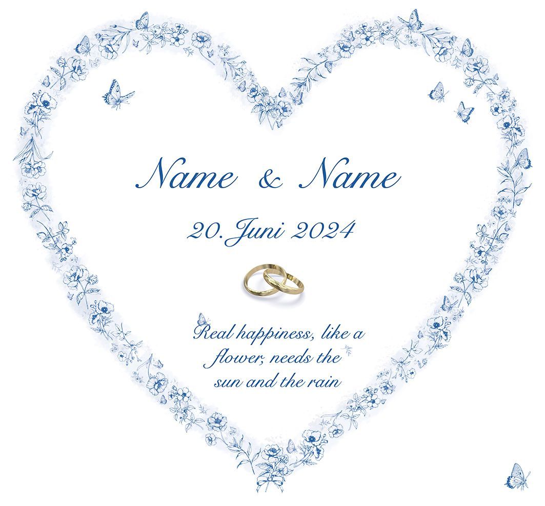 Hochzeitsherz  Dutch Butterflies