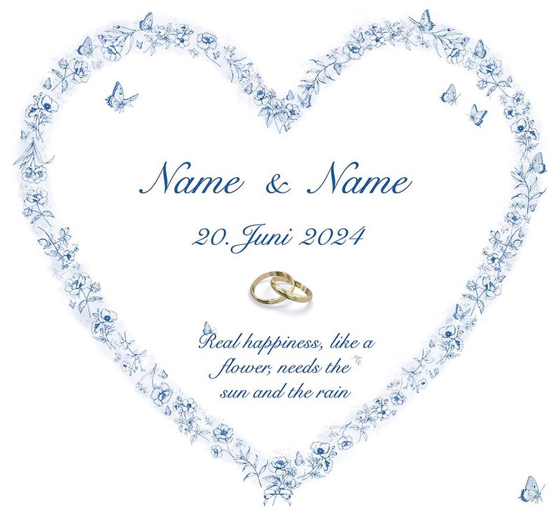 Hochzeitsherz Dutch Butterflies Hochzeitsherz Dutch Butterflies